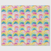 Papier Cadeau  Rainbow Colors Pattern  (Plat)