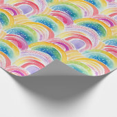 Papier Cadeau Rainbow Colors Pattern (Coin)