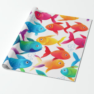 Papier Cadeau Rainbow Fish Frenzy