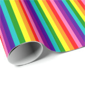 Papier Cadeau Rainbow Gay Pride LGBT Original 8 Stripes (Coin rond)