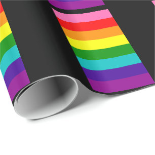 Papier Cadeau Rainbow Gay Pride LGBT Original 8 Stripes