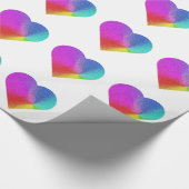Papier cadeau Rainbow Heart (Coin)