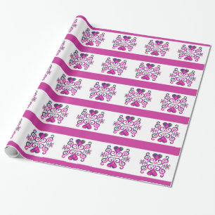 Papier Cadeau Rainbow Heart et Lily