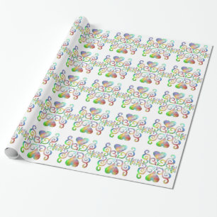 Papier Cadeau Rainbow Heart et Lily