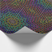 Papier Cadeau Rainbow Kaleidoscope Coeurs Motif papier d'envelop (Coin)