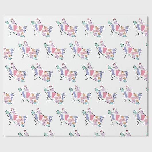 Papier Cadeau Rainbow Kitty (Plat)