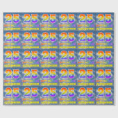 Papier Cadeau Rainbow Look "25" & "HAPPY BANTHDAY", Nuages, Sky (Plat)