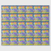 Papier Cadeau Rainbow Look "42" & "HAPPY BANTHDAY", Nuages, Sky (Plat)