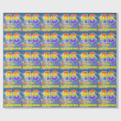 Papier Cadeau Rainbow Look "46" & "HAPPY BANTHDAY", Nuages, Sky (Plat)