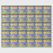Papier Cadeau Rainbow Look "49" & "HAPPY BANTHDAY", Nuages, Sky (Plat)