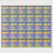Papier Cadeau Rainbow Look "93" & "HAPPY BANTHDAY", Nuages, Sky (Plat)