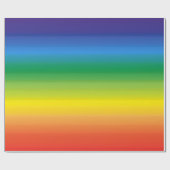 Papier Cadeau Rainbow Ombre Moderne brillant Gras Pride (Plat)