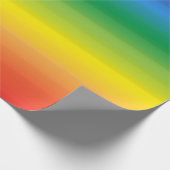 Papier Cadeau Rainbow Ombre Moderne brillant Gras Pride (Coin)