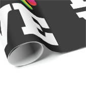 Papier Cadeau Rainbow paw (Coin rond)