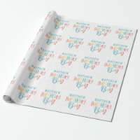 Rainbow polka dot anniversaire garçon
