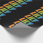 Papier Cadeau Rainbow Prénom "LILY"; Amusant et coloré (Coin)