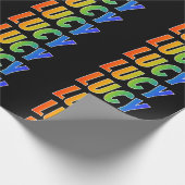 Papier Cadeau Rainbow Prénom "LUCY"; Amusant et coloré (Coin)