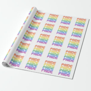 Papier Cadeau Rainbow Pride Retro