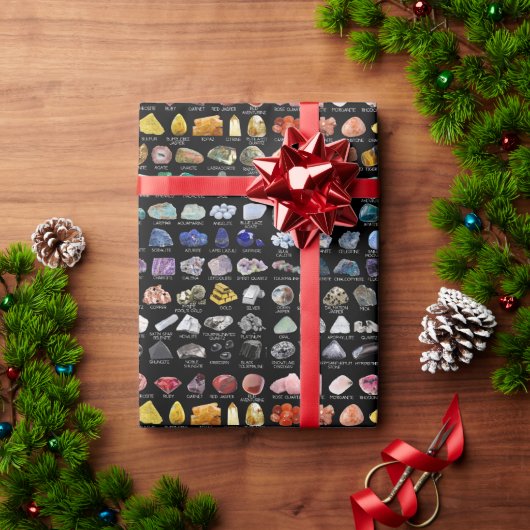 Papier Cadeau Rainbow Rocks Crystal Collection Papier d'envelopp (Cadeau de vacances)