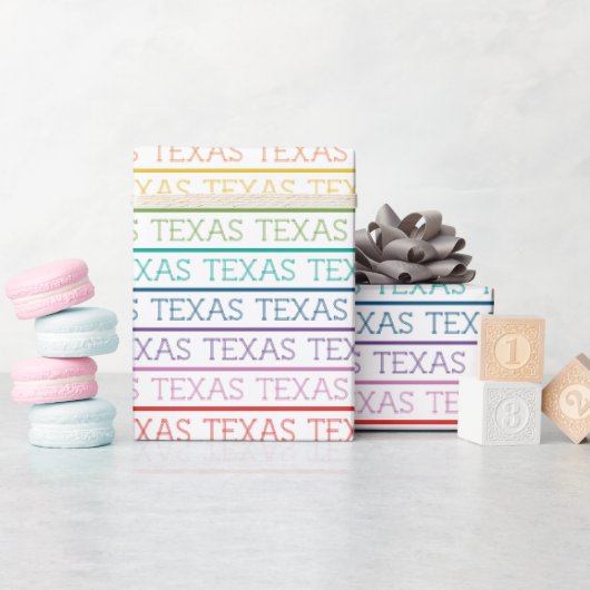 Papier Cadeau Rainbow Texas, Texas (Baby Shower)