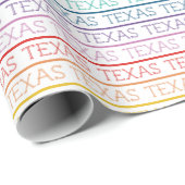 Papier Cadeau Rainbow Texas, Texas (Coin rond)