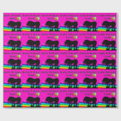 Papier Cadeau Rainbow Unicorn Party (Plat)