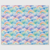Papier Cadeau Rainbows and Clouds (Plat)