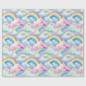 Papier Cadeau Rainbows and Rainbow Clouds (Plat)