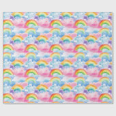Papier Cadeau Rainbows and Rainbow Colored Clouds (Plat)