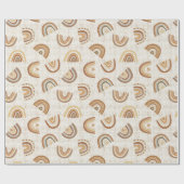 Papier Cadeau Rainbows neutres - beige chaud (Plat)