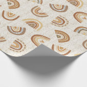 Papier Cadeau Rainbows neutres - beige chaud (Coin)