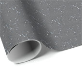 Papier Cadeau Raindrops On Gray (Coin rond)