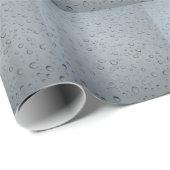 Papier Cadeau Raindrops, water drops, rainy window, raining (Coin rond)