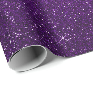 Papier Cadeau Raisin pourpre ultra-violet minimal d'aubergine de