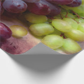 Papier Cadeau Raisins Rouge Et Vert (Coin)