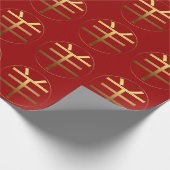 Papier Cadeau Ram Year Gold, effet gaufré Symbole Wrapping P (Coin)