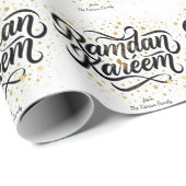 Papier Cadeau Ramadan Kareem theme gift paper for celebration (Coin rond)