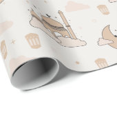 Papier Cadeau Ramadan moderne Aïd Moubarak Aïd et Ramadan (Coin rond)