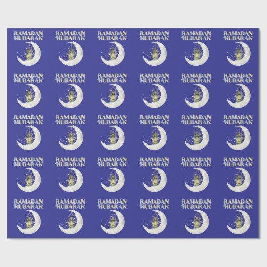 Papier Cadeau Ramadan Moubarak (Plat)