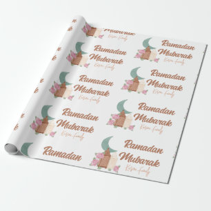 Papier Cadeau Ramadan Moubarak Décor sur mesure Nom de la décora