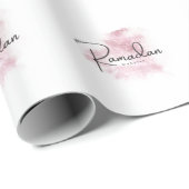 Papier Cadeau Ramadan Mubarak karem (Coin rond)