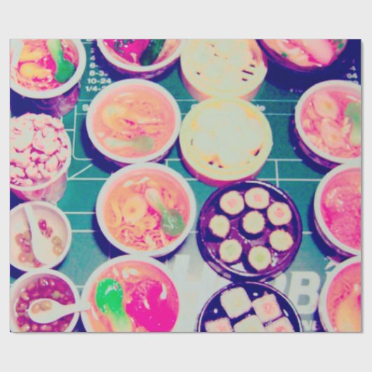 Papier Cadeau ramen et sushi (Plat)