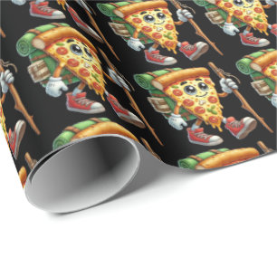 Papier Cadeau randonnée cool pizza carrelée