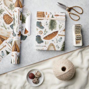 Papier Cadeau Randonnée & Nature Camping de Plein Air Aventure V