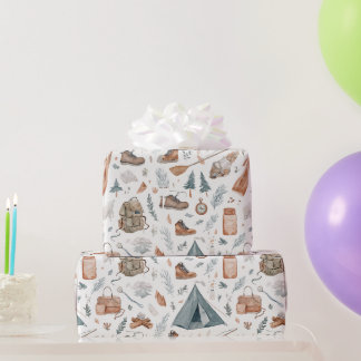 Papier Cadeau Randonnée & Nature Camping en plein air Voyage Ave