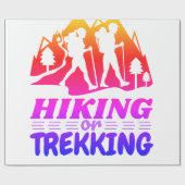 Papier Cadeau Randonnée ou trekking (Plat)