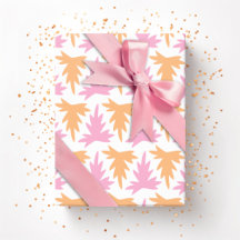 Rangée d'acanthe en rose et orange