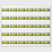 Papier Cadeau Rangée des bouteilles (Plat)