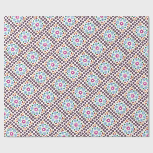 PAPIER CADEAU RANGOLI DESIGN  (Plat)