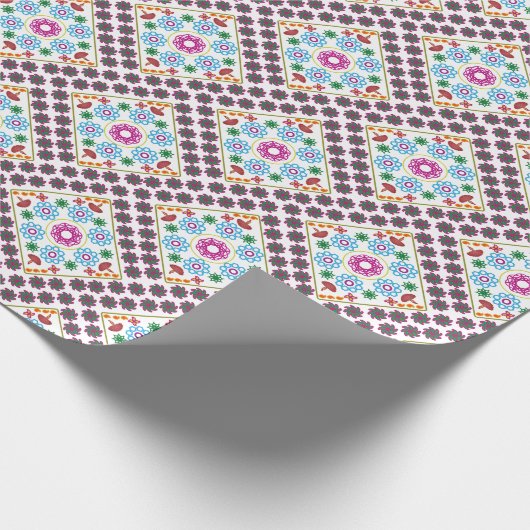 PAPIER CADEAU RANGOLI DESIGN  (Coin)